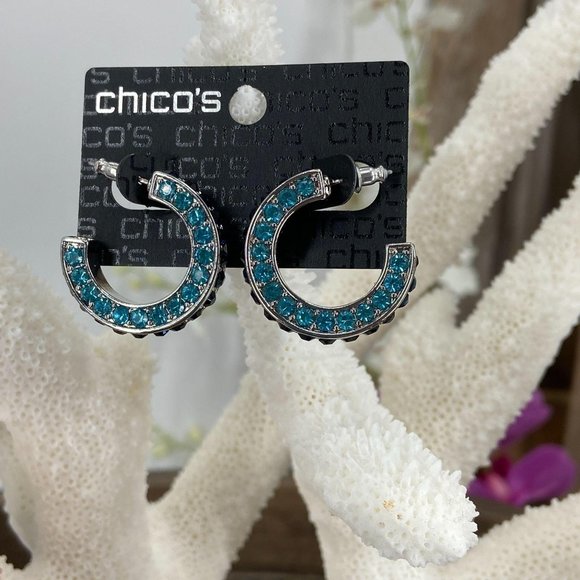 Chico's Jewelry - Chico’s Jewelry NWT  CIrcuitry Earrings Blue Rhine
